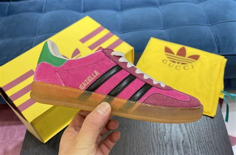 adidas pink and green gucci